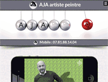 Tablet Screenshot of ajapeintre.com